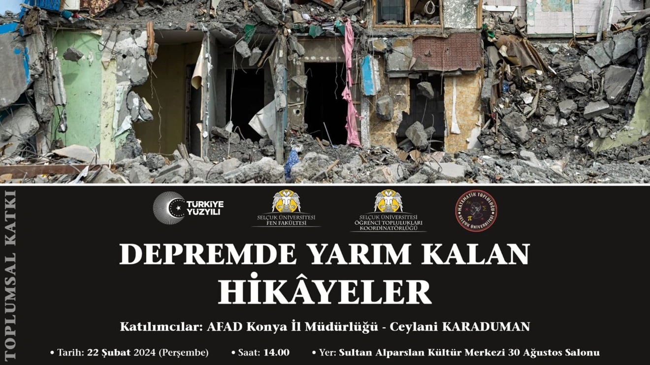 Deprem Anma Programı (Programımız 26.02.2024 tarihine ertelenmiştir.)